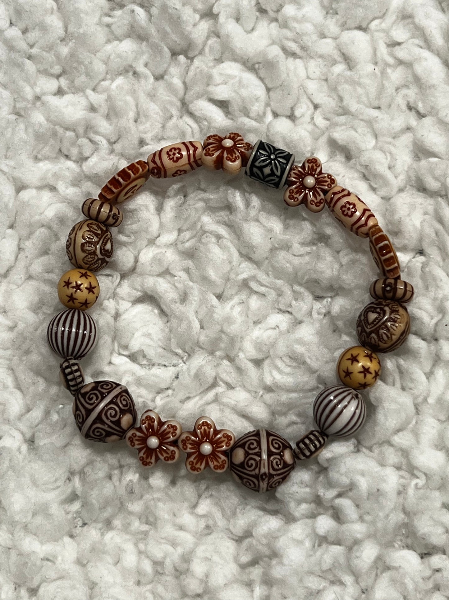 Handmade beaded bracelet