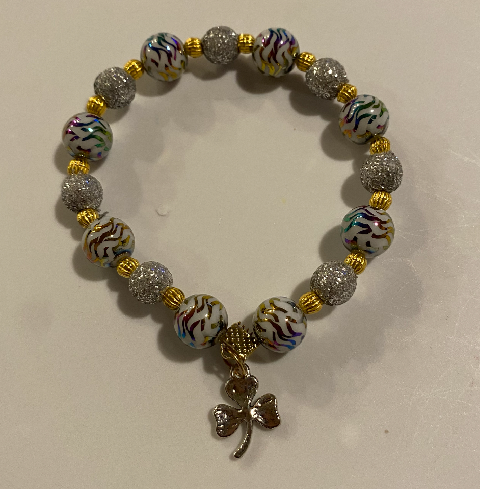 Silver Charm Multicolor Bracelet